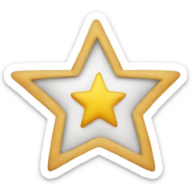 estrella a la mitad sticker