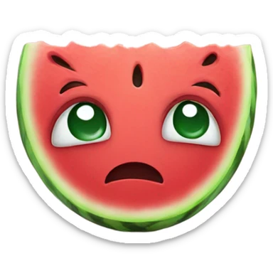 Crying watermelon  sticker
