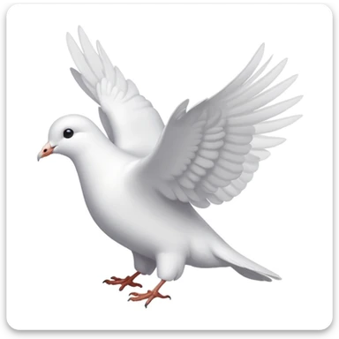 dove emoji, aesthetic, smooth sticker