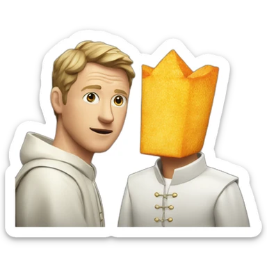 Geoff keighley with dorito pope hate sticker