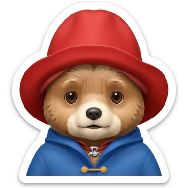 Paddington saying sorry sticker