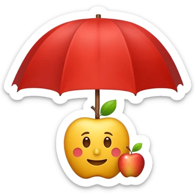Erstelle mir einen Fallschirmspringer im Apple Emoji style sticker