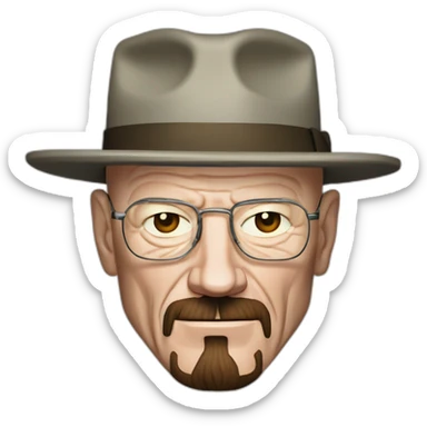 Heisenberg walter white breaking bad Bryan crankston sticker