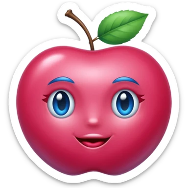 Une  cerise bleu.    Ils 8 sticker