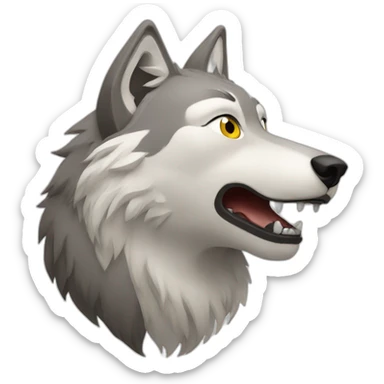 Wolf from tibet sticker