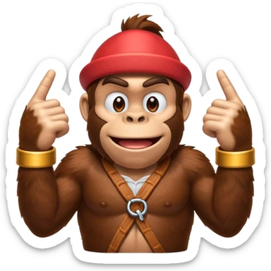donkey kong making 👌 sticker
