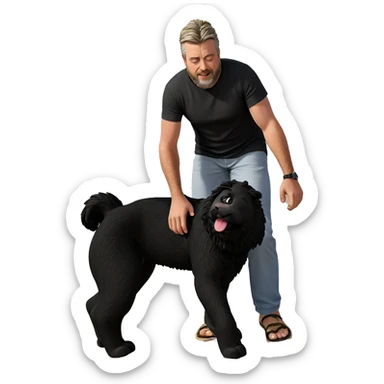 beach day with a bearded guy sticker