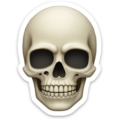 skull head sticker