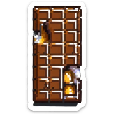 chocolate bar with honey on top sticker