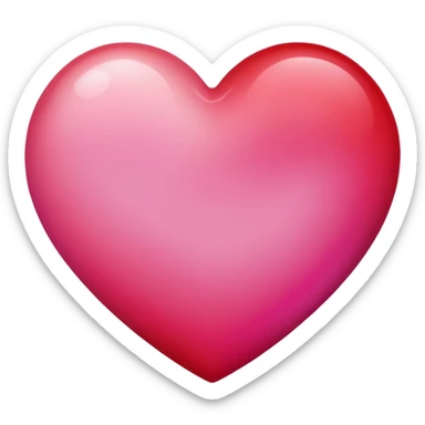 A simple heart emoji ❤️ with gradient colors sticker