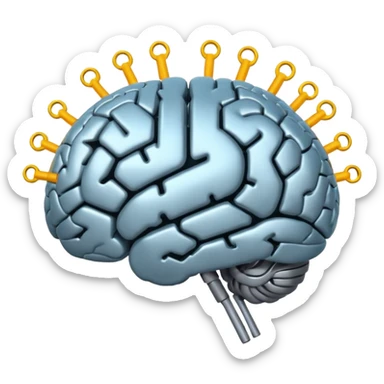 a second brain connected to a project sticker