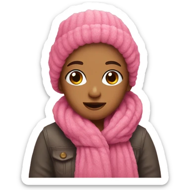 Pink and cozy sticker
