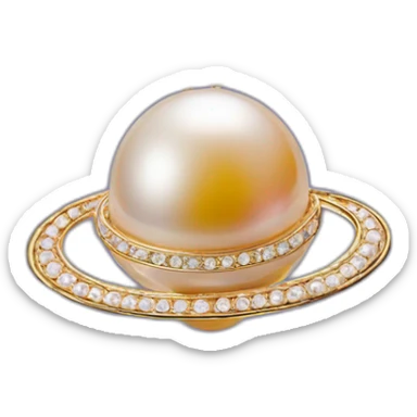 A pearl vivienne westwood saturn necklace sticker