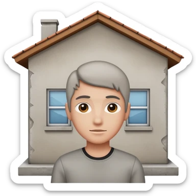 concrete personal house sticker