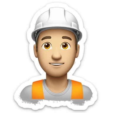 A braver man, white skin, with a construction hat sticker