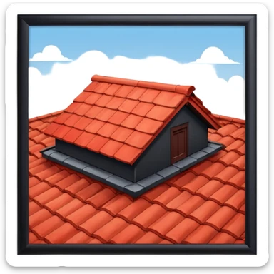 A roof on the planet sticker