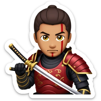Fierce Samurai sticker