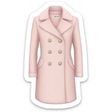 Pale pink petite coat sticker