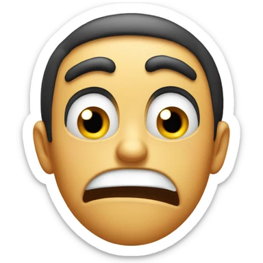 shocked confused and disgusted emoji sticker