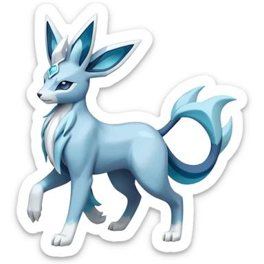  Cobalion-Suicune-Glaceon-fakemon (full body) sticker