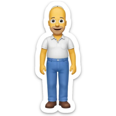 the simpsons, Different every character, only one at a time. sticker