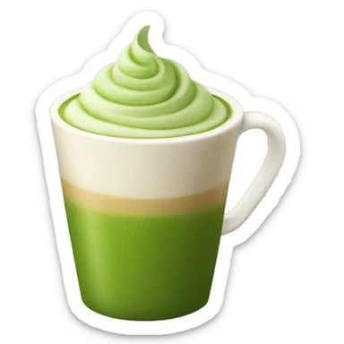 matcha latte sticker
