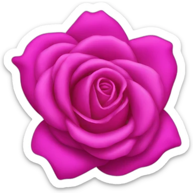 iPhone rose fuchsia sticker