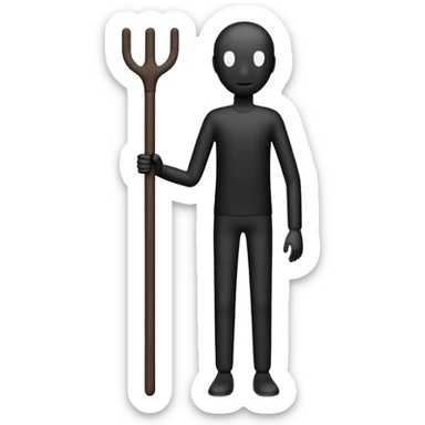 create a stick figure body standing still sticker