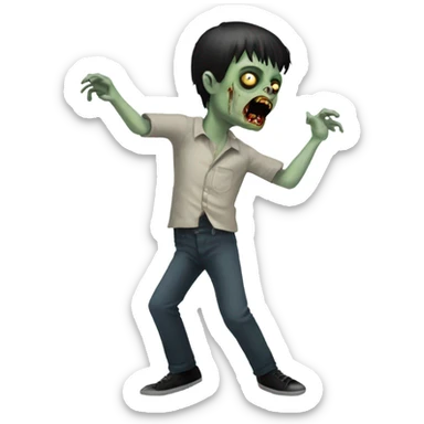 ian curtis zombie dancing sticker