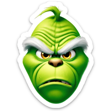 the grinch angry sticker