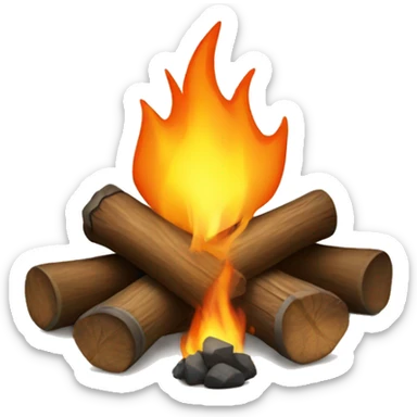 Campfire sticker