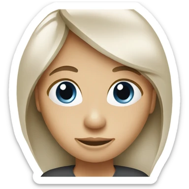 White woman holding a resume sticker