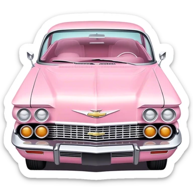 Pastel pink Chevy impala sticker