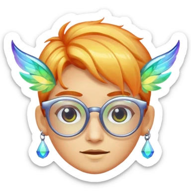 glasses with fae sticker