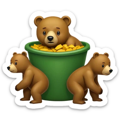 Packers pooping on bears sticker
