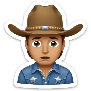 Crying Dallas cowboy sticker