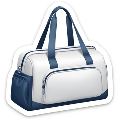white gym bag  sticker