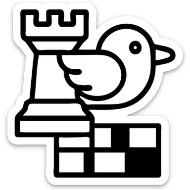 Chess flappy bird game  sticker