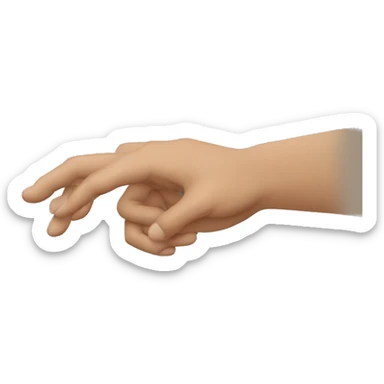 mano aputando arriba sticker