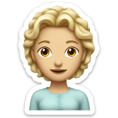 Tête de femme super contente sticker