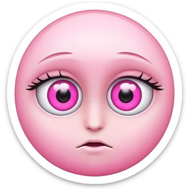 Pink eyes sticker