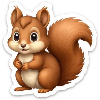 cute squirrel sticker
