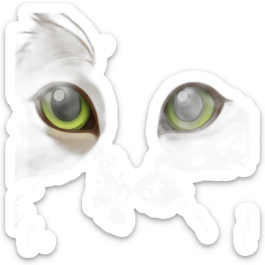 Ginger-and-brown-tortoise-cat-green-eyes sticker