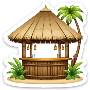 Tiki bar sticker