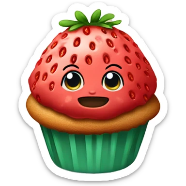 Strawberry muffin  sticker
