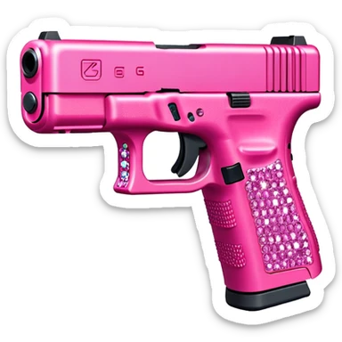 Bedazzled pink Glock 19 sticker