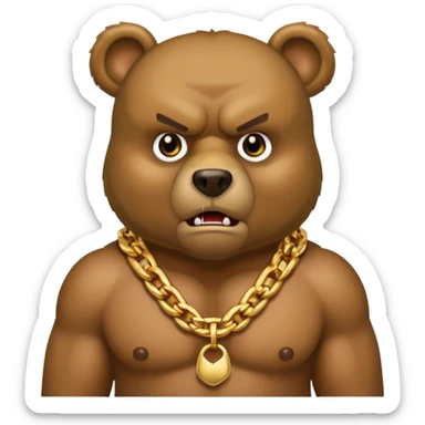 kanye west bear swears profusely sticker