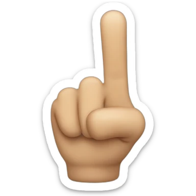 pointing finger at me sticker