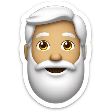 hombre blanco de pelo negro con barba feliz cumpleañero sticker