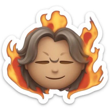 ios Fire heart emoji  sticker